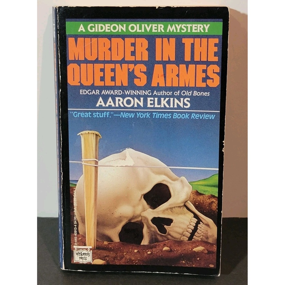 1990 Murder In The Queens Armes Aaron Elkins Mysterious Press 1st Printing